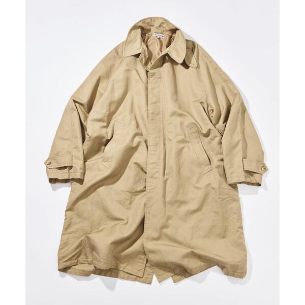 ステンカラーコート コート CAHLUMN/カウラム Cotton Linen Balmacaan/コットン リネン バルマカーンコート メンズ