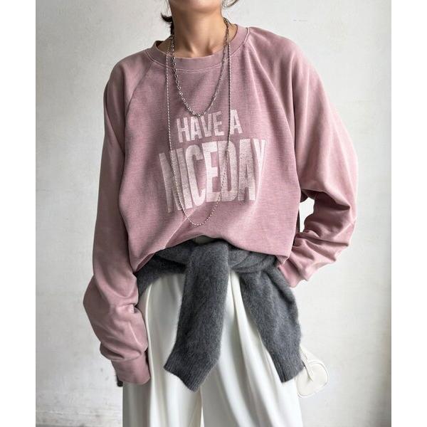 tシャツ スラブ天竺ロゴロンTEE レディース