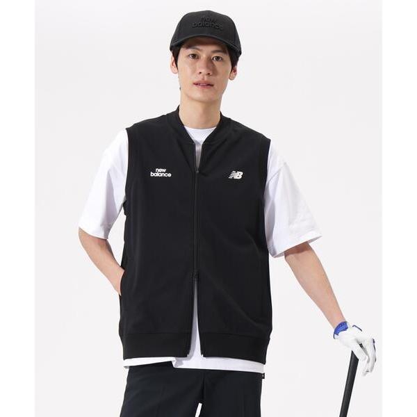 ベスト ジレ 「new balance golf」「直営店舗限定」スウェット フルジップ ベスト (MENS) メンズ