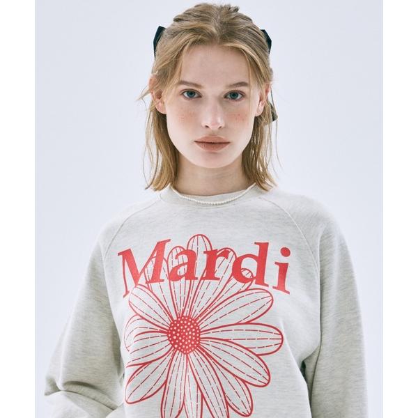 トレーナー スウェット SWEATSHIRT RAGLAN FLOWERMARDI / スウェットシャツ ラグラン フラワーマルディ レディース