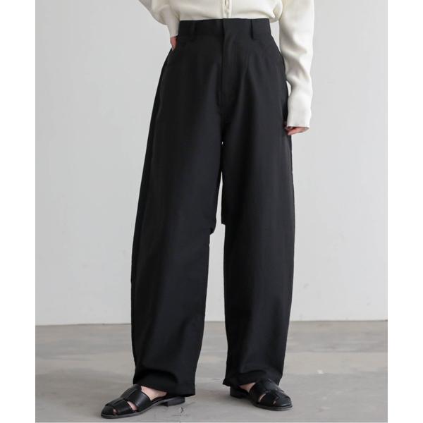 パンツ 「低身長向けサイズ有」ストレッチグログランカーブパンツ「サスティナブル」 レディース
