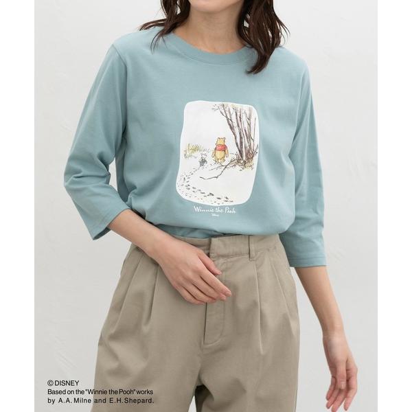 tシャツ 「ＵＶカット」プーさん／７分袖Ｔシャツ レディース