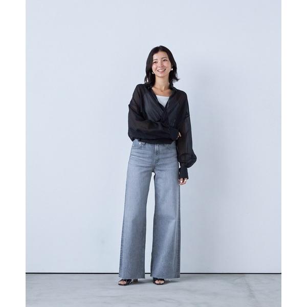 ジーンズ デニム デニムパンツ ワイドフレア”Mid Rise LYDIA レディース