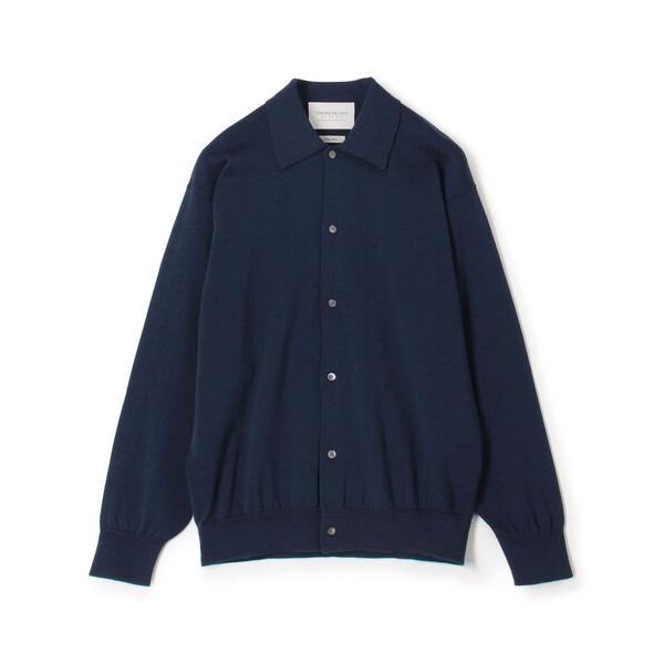 カーディガン TOMORROWLAND tricot ギザコットン ポロカラーカーディガン メンズ