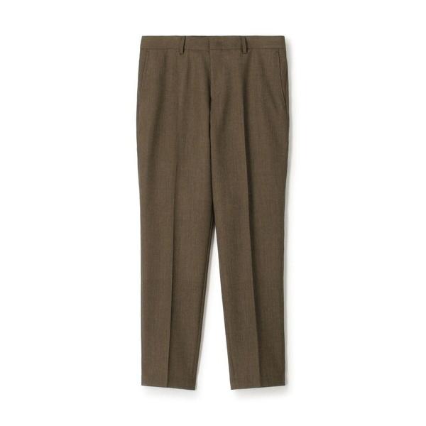 スラックス トロピカルウーステッド ノープリーツスラックス ALFRED BROWN メンズ