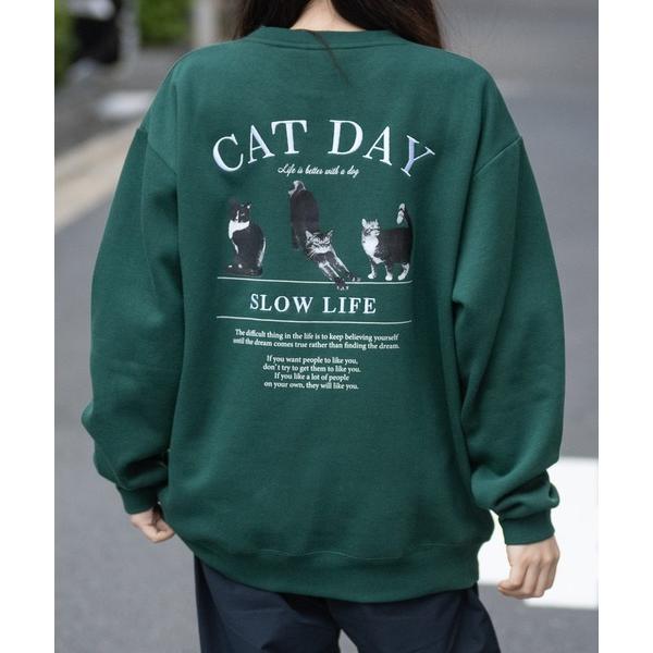 「Naive magic」 スウェットカットソー MEDIUM グリーン メンズ