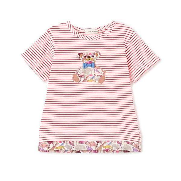 tシャツ Queue for the Zooテディベア半袖Tシャツ キッズ 子供服 男の子