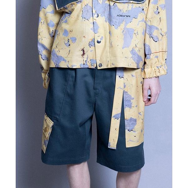 ハーフパンツ パンツ 短パン CONSTRUCTION ショーツ レディース メンズ