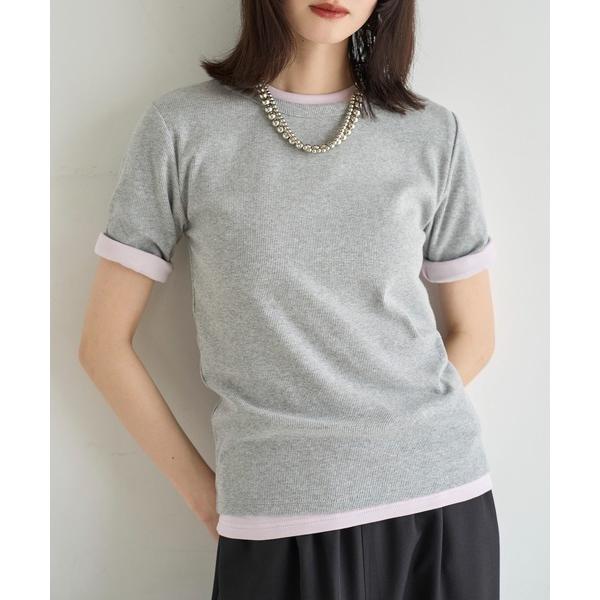 tシャツ 半袖 2点SET レイヤードTシャツ レディース