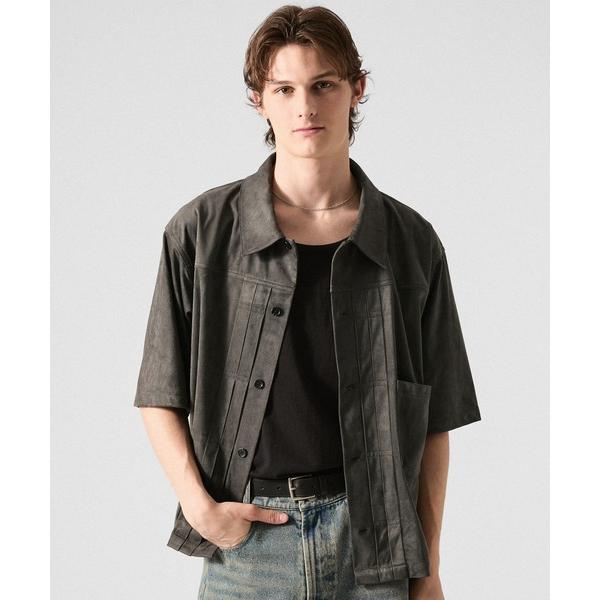 シャツ 半袖 「CLEL」Trucker Design Summer Fade Shirt / トラッカーデザイン サマーフェードシャツ(吸水速乾) メンズ レディース