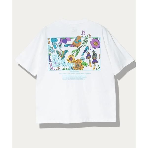 tシャツ USA/C スクエアLOGO バックプリント ゆったりTEE メンズ レディース
