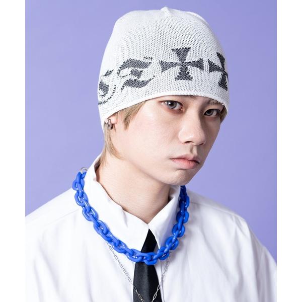ニット帽 ニットキャップ an meets zakka クロスジャガードサマーニットビーニー レディース メンズ