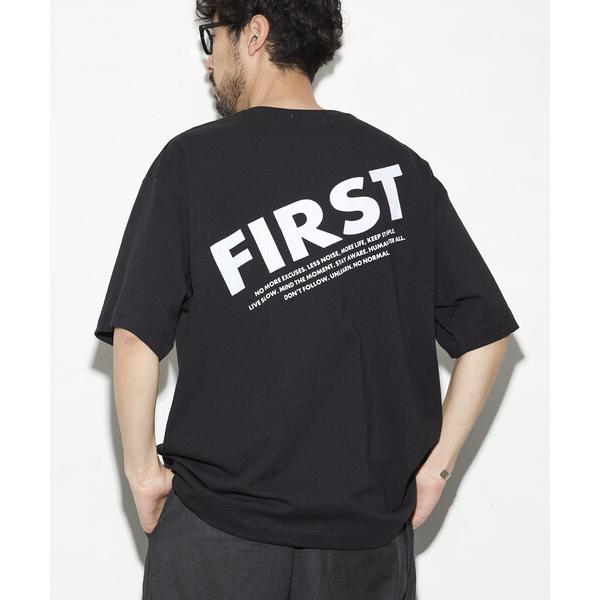 tシャツ Firsthand/ファーストハンド 6オンス フロントロゴプリント クルーネックTシャツ / バックプリントTシャツ PRINT FRESH FIRST メンズ