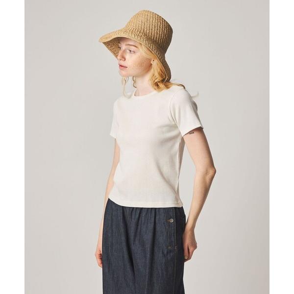 tシャツ 半袖 「Steven Alan」ラメ テレコ プルオーバー レディース