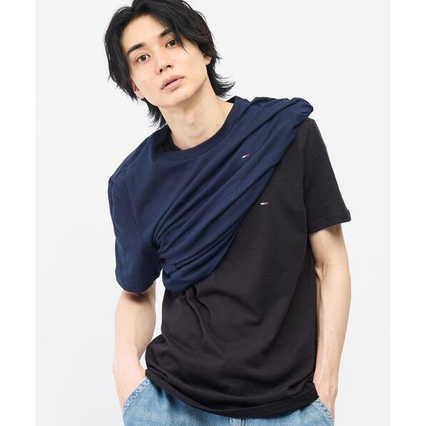 tシャツ 「オンライン限定」ユニセックス スリムジャージー クルーネックTシャツ 2枚パック（ブラック／ネイビー） メンズ