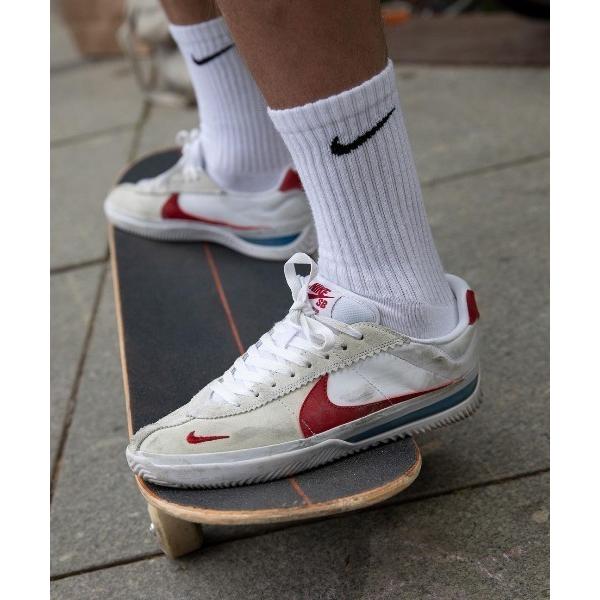 「NIKE SB」 ローカットスニーカー 27.0cm ホワイト×レッド メンズ