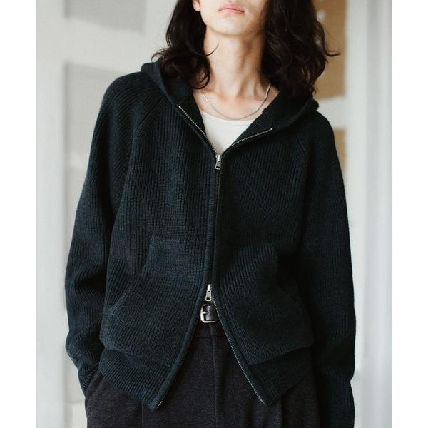 「WYM LIDNM」 ニットカーディガン M ブラック メンズ