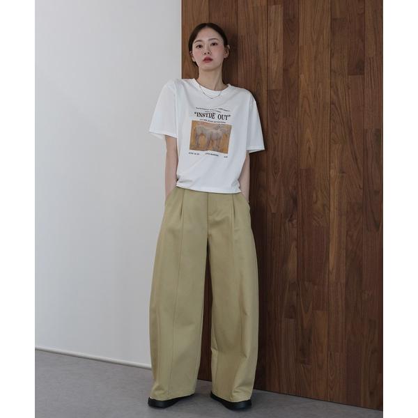 ワイドパンツ パンツ エッグカーブパンツ レディース