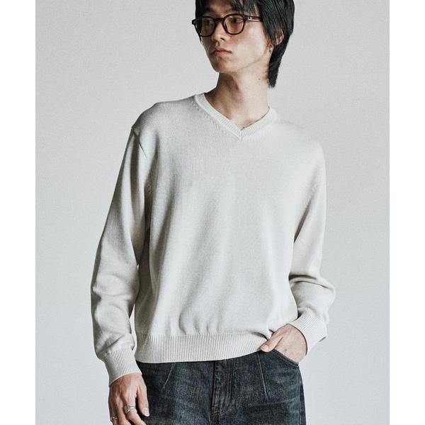 「WYM LIDNM」 長袖ニット M ベージュ メンズ