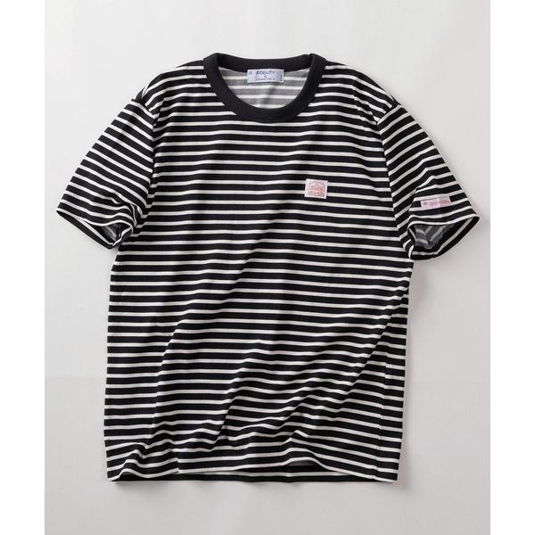 tシャツ 「72」「FIDELITY STANDARD SURPLUS/フィデリティ スタンダード サープラス」ワンポイント ピスネーム ボーダーTシャツ/アメカジ/接触冷感