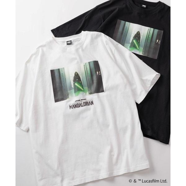 tシャツ 「98」「STAR WARS/スターウォーズ」THE MANDALOIAN グラフィックプリント クルーネックTシャツ/バックプリント/ユニセックス/レディース/メンズ