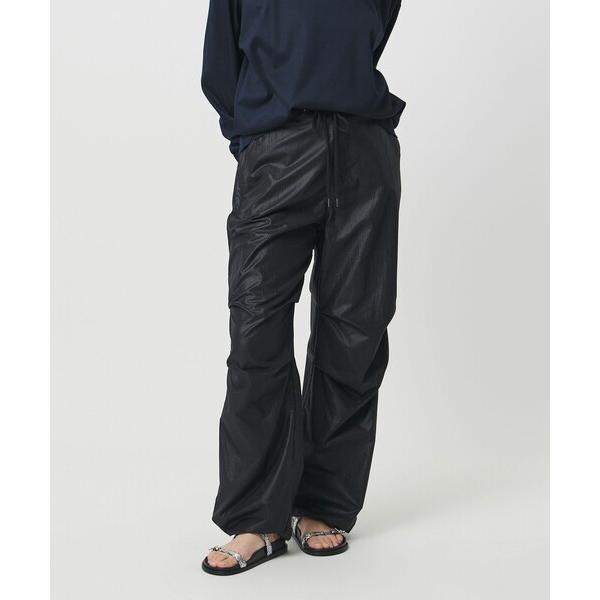 ワイドパンツ パンツ 「MARW UNITED ARROWS」パラシュート パンツ BLACK 撥水 レディース
