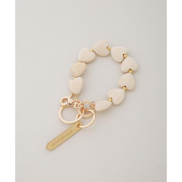 HASHIBAMI/ハート型ウッド ハンドストラップ