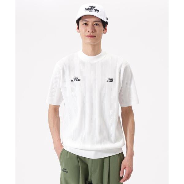 セーター ニット 「new balance golf」「直営店舗限定」ハーフスリーブ モックネック ニット プルオーバー (MENS) メンズ