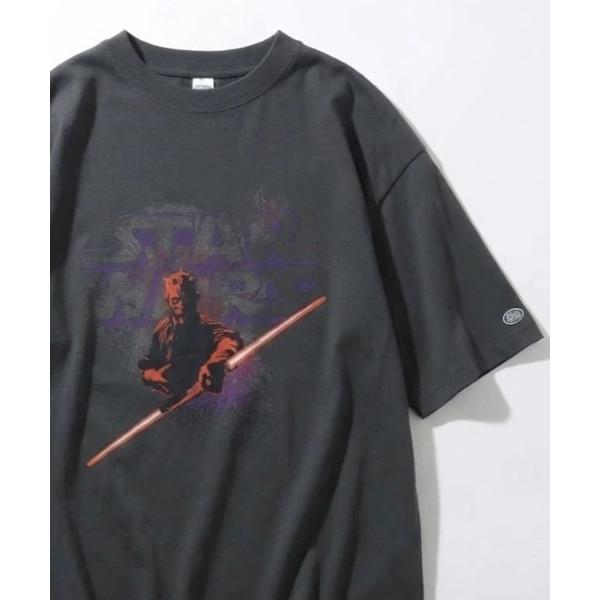 tシャツ 半袖 2026SS STAR WARS×DISCUS/スターウォーズ×ディスカス コラボ プリント半袖Tシャツ（M：ショート丈 L：レギュラー丈） レディース メンズ