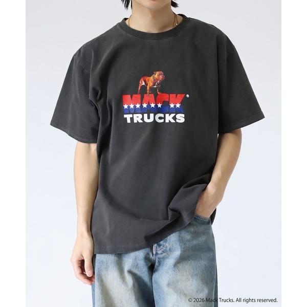 tシャツ MACK TRUCKS PIGMENT T-SHIRT 厚手 6.6oz クルーネック ユニセックス コットン100% 半袖 メンズ レディース