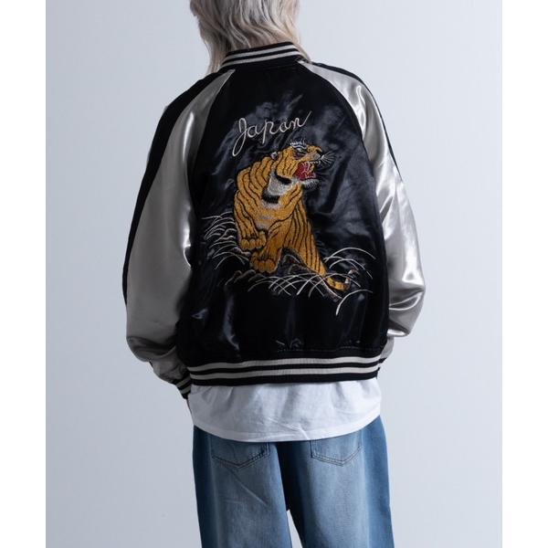 「NYLAUS」 スカジャン M ブラック メンズ
