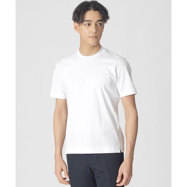 tシャツ 「Nikkei magazine掲載」「ジャケット合わせに最適」半袖ドレスクルーネックTシャツ メンズ