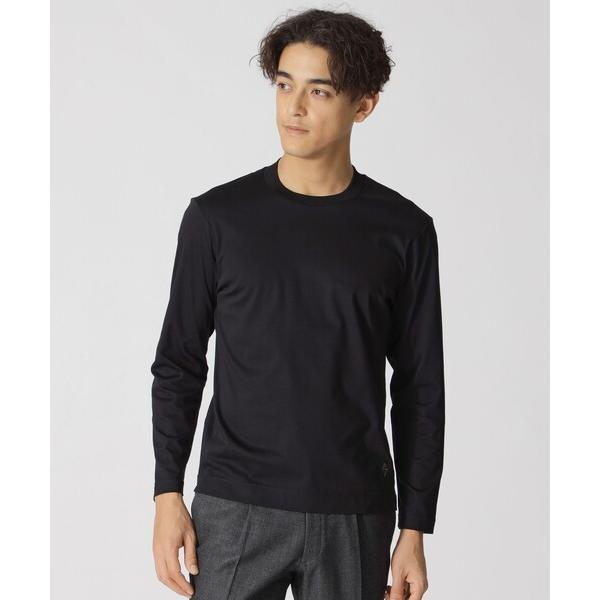 tシャツ 「ジャケット合わせに最適」長袖ドレスクルーネックTシャツ メンズ
