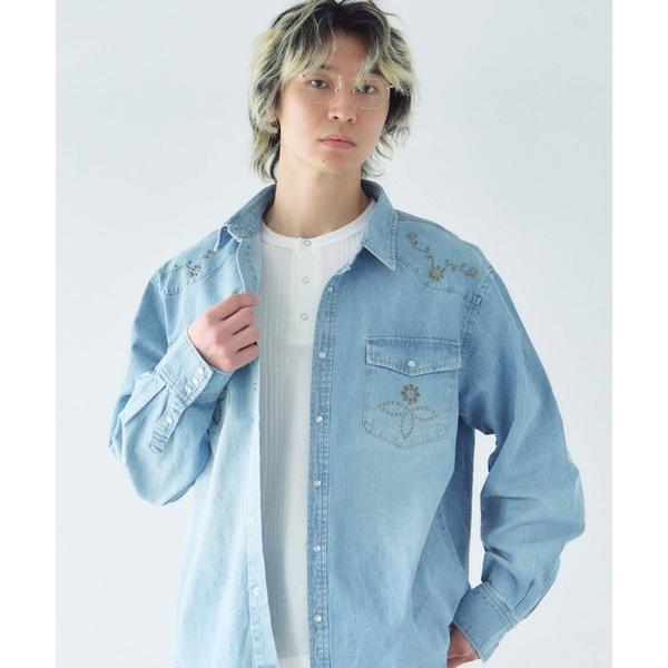 シャツ JE STUDS DENIM SHIRTS メンズ レディース