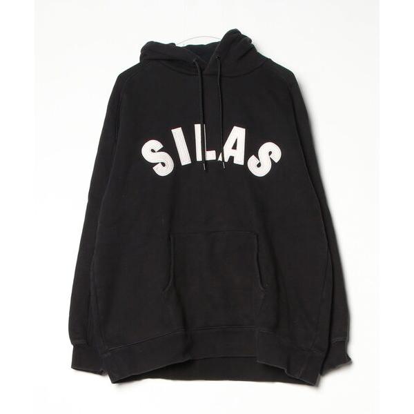 「SILAS」 プルオーバーパーカー LARGE ブラック メンズ