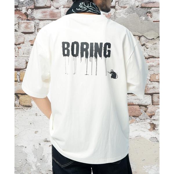 tシャツ BRANDALISED (ブランダライズド) Tシャツ 半袖 バンクシー ストレッチ カットソー Love Rat BR26SU03D12 バックプリント メンズ レディース