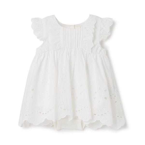 ベビー服 ロンパース 「リンク」オーバーレースOPロンパース