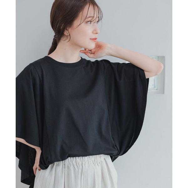 tシャツ 半袖 フレアスリーブプルオーバー レディース