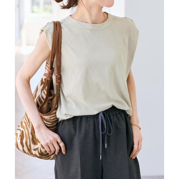 タンクトップ ノースリーブ 「新色有り / 追加」ATON/エイトン FRESCA SINGLE JERSEY TANK TOP レディース