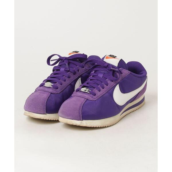 「NIKE」 ローカットスニーカー 23.5cm パープル メンズ