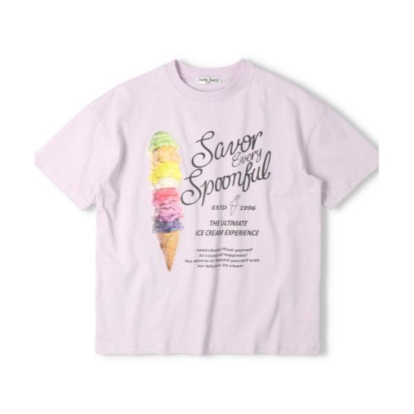 tシャツ 「ジュニア・スクールサイズ」「WEB限定」綿100％　アイスクリームプリントＴシャツ キッズ 子供服 女の子