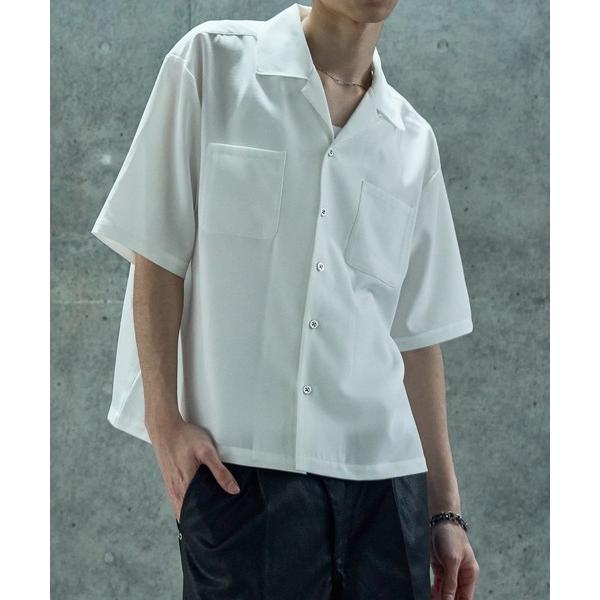 シャツ 「LANDNESS/ランドネス」Double Pocket Open Collar Shirt／ダブルポケットオープンカラーシャツ メンズ レディース