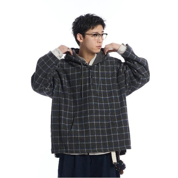「THE BOLDMAN」 プルオーバーパーカー MEDIUM グレー メンズ