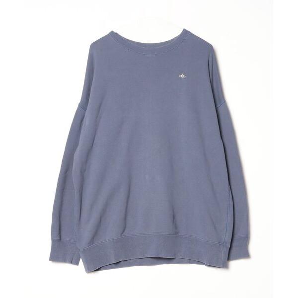 「Vivienne Westwood red label」 ワンポイントスウェットカットソー 00 ブルー レディース