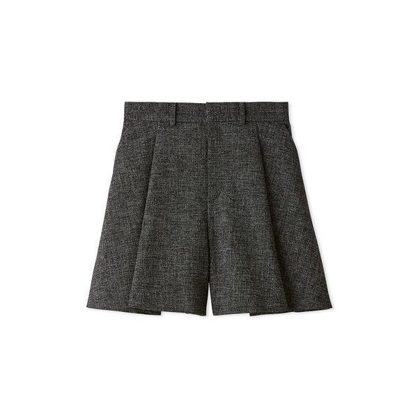 ワイドパンツ パンツ タックフォルムショートパンツ レディース