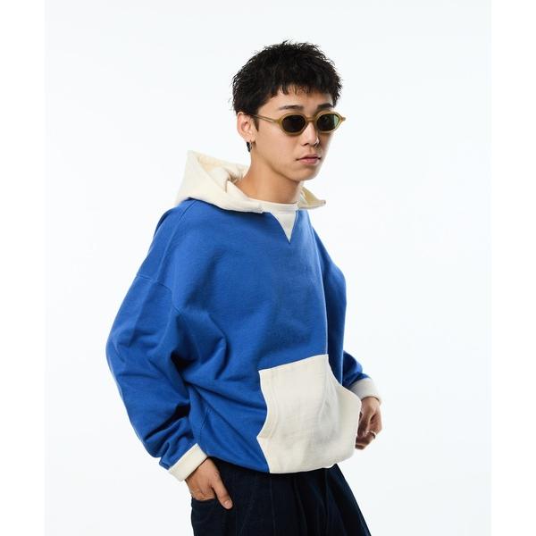 「THE BOLDMAN」 プルオーバーパーカー MEDIUM ブルー メンズ