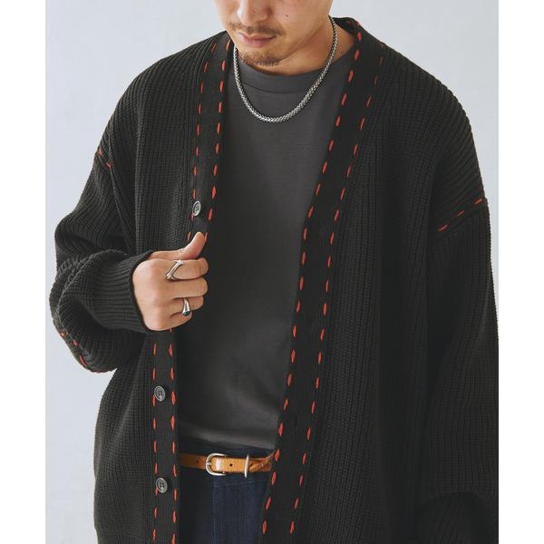 「JOURNAL STANDARD relume」 ニットカーディガン LARGE ブラック メンズ
