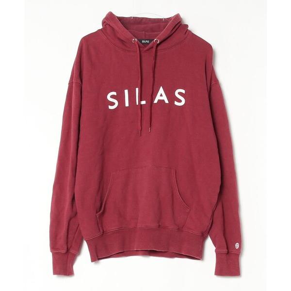 「SILAS」 プルオーバーパーカー LARGE レッド メンズ