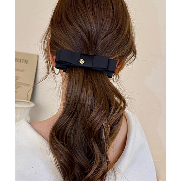 ヘアクリップ リボンバナナクリップ