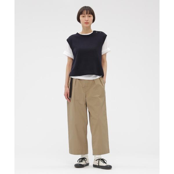 ワイドパンツ パンツ FINE COMPACT COTTON POPLIN レディース